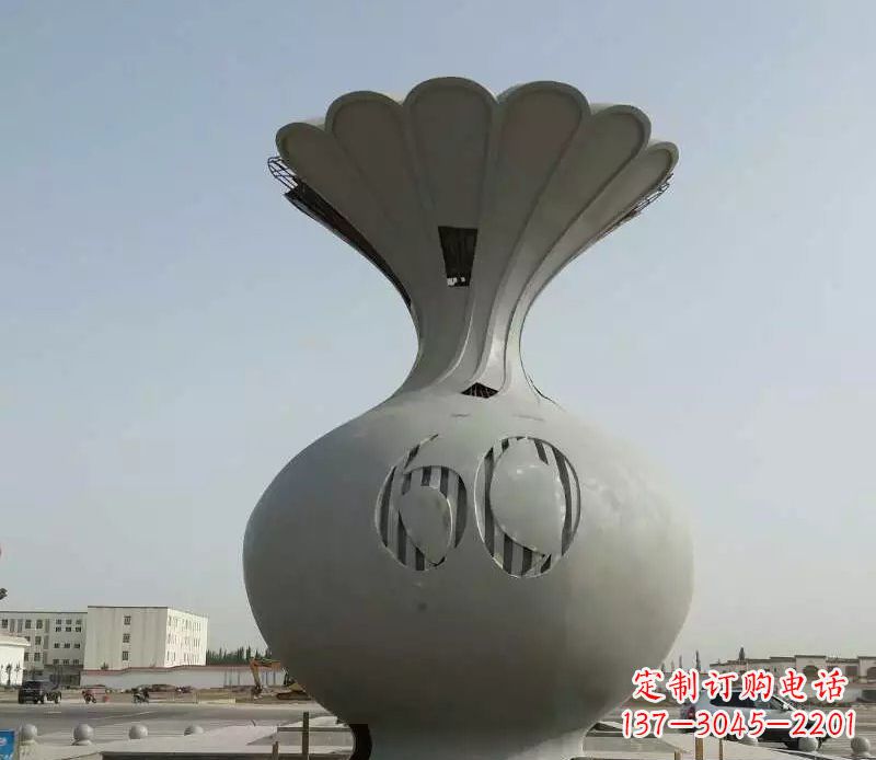 南京不锈钢花篮雕塑