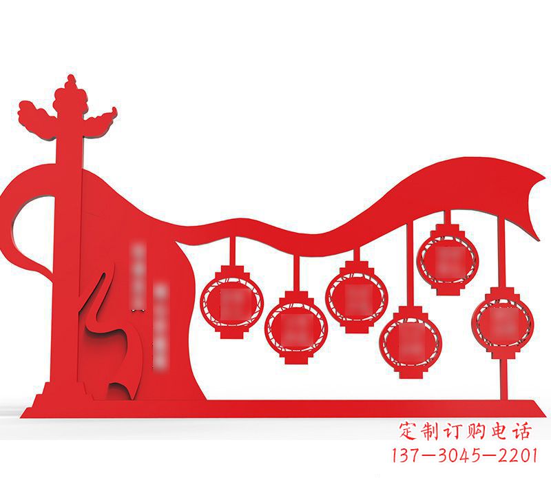 南京不锈钢华表灯笼社会主义核心价值观