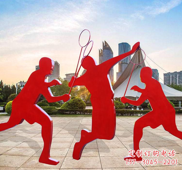 南京不锈钢羽毛球雕塑艺术与运动的完美结合