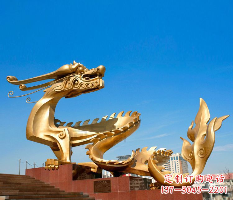 南京不锈钢金龙——雕塑之美