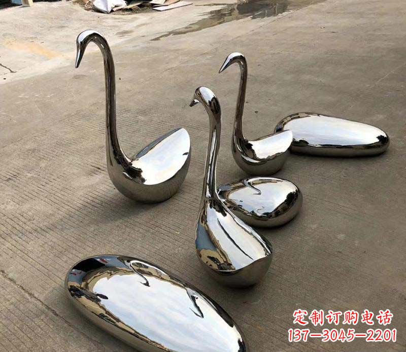南京不锈钢镜面鹅卵石座椅