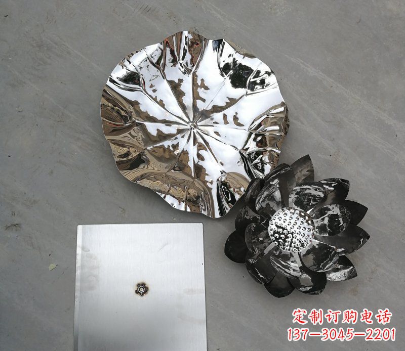南京不锈钢荷叶公园景观雕塑