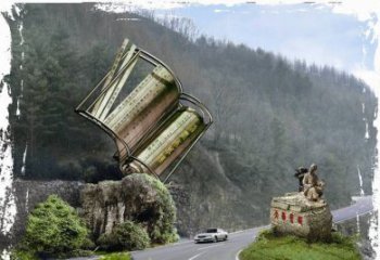 南京神农本草经竹简雕塑——传承中华文化精髓