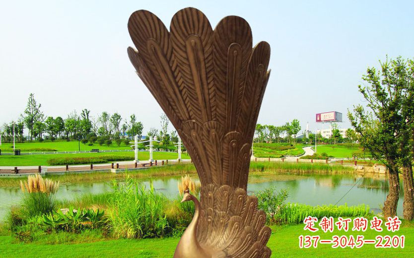南京不锈钢孔雀公园动物雕塑