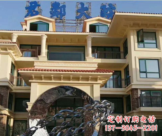 南京不锈钢鲤鱼跃龙门雕塑