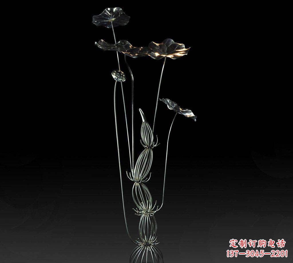 南京不锈钢荷叶雕塑精致优雅的艺术宝藏