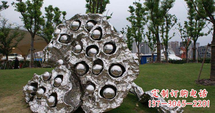 南京不锈钢莲蓬精美雕塑铸就华丽景观