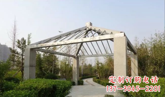南京不锈钢凉亭雕塑点缀公园景观