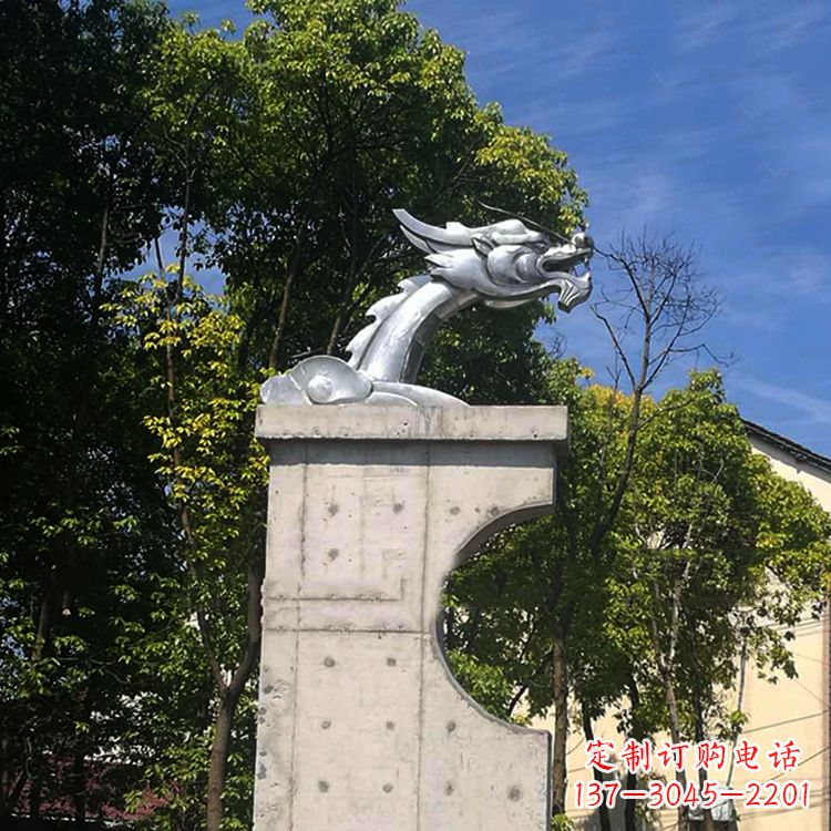 南京不锈钢龙雕塑——传承中华文化精髓