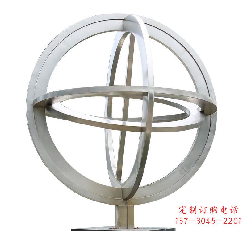 南京不锈钢镂空地球仪雕塑——展示地球的美丽与神奇