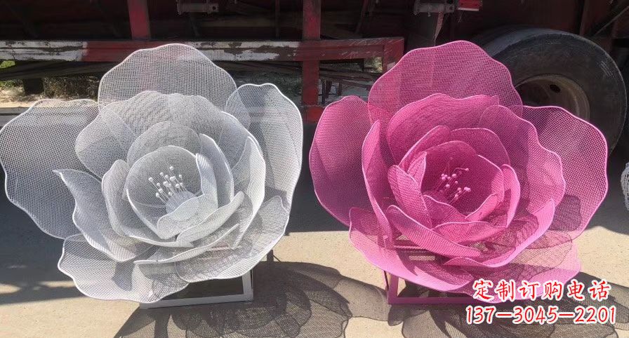 南京不锈钢荷花雕塑,给公园带来优雅美景