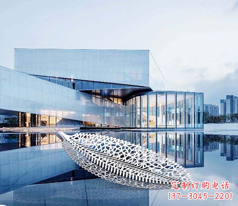 南京不锈钢树叶雕塑——精美绝伦