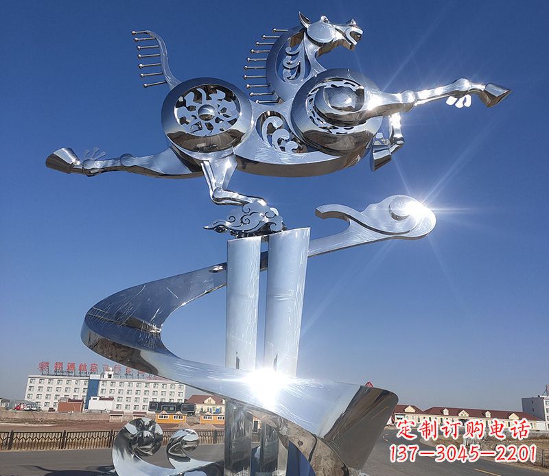 南京不锈钢马踏飞燕雕塑——精美的艺术品