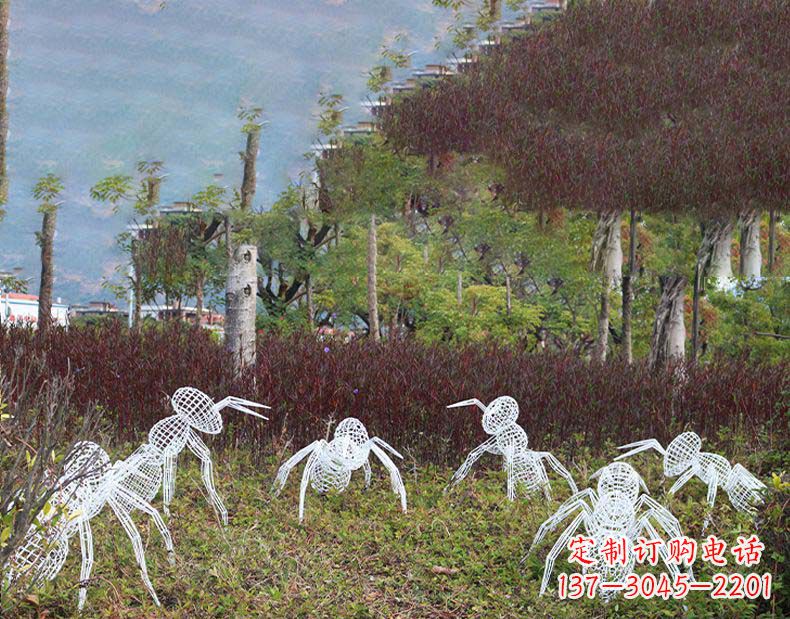 南京不锈钢蚂蚁镂空雕塑