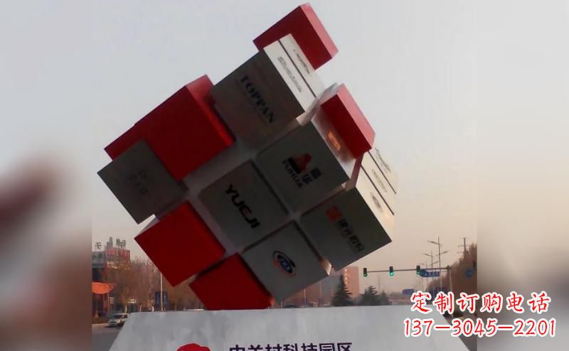 南京不锈钢魔方雕塑艺术精灵的精彩表现
