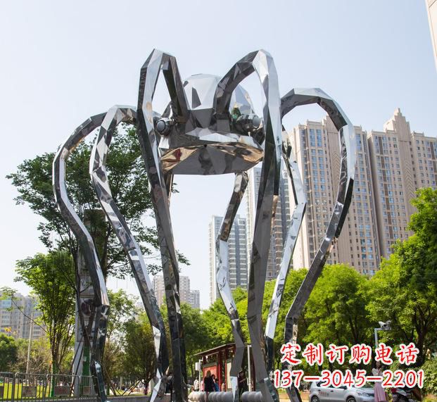 南京精致的不锈钢螃蟹雕塑
