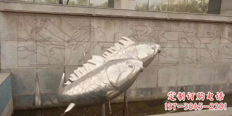 南京不锈钢喷泉鲤鱼喷泉雕塑