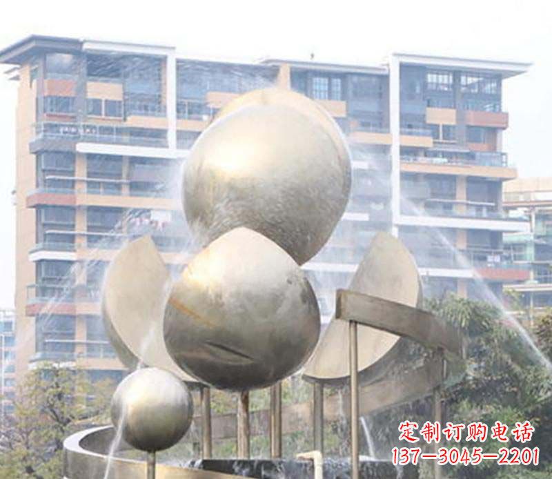 南京不锈钢喷泉雕塑1