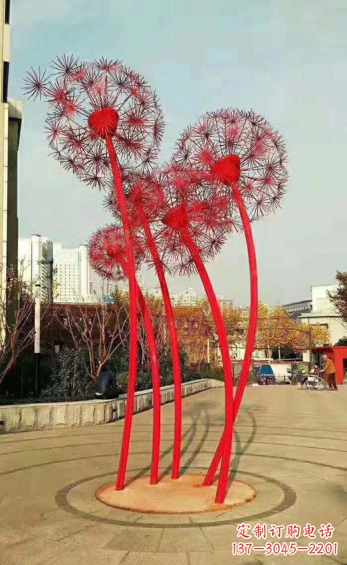 南京不锈钢蒲公英造型雕塑