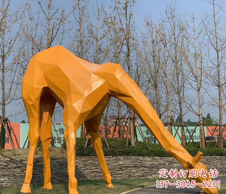 南京不锈钢雕刻的精美动物雕塑