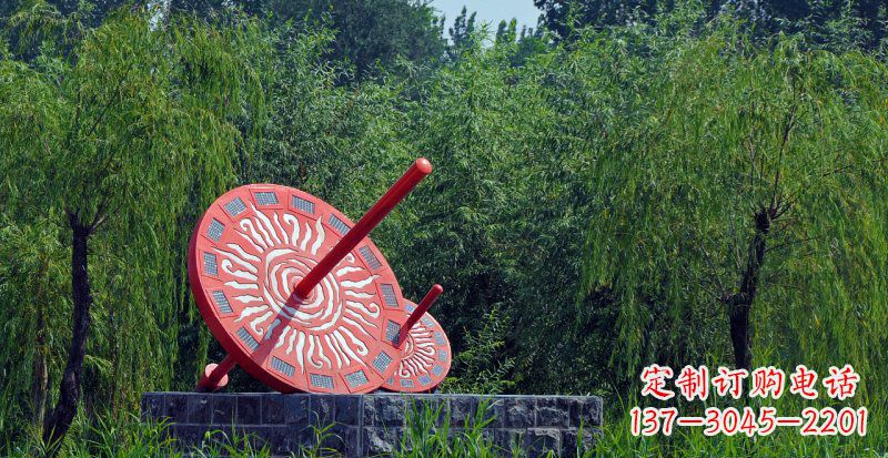 南京不锈钢日晷校园雕塑点亮校园时光
