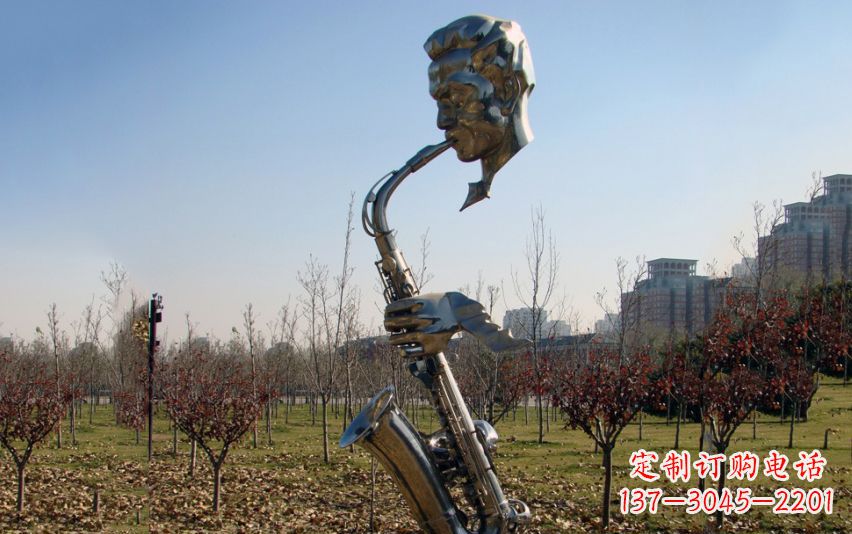 南京不锈钢萨克斯雕塑