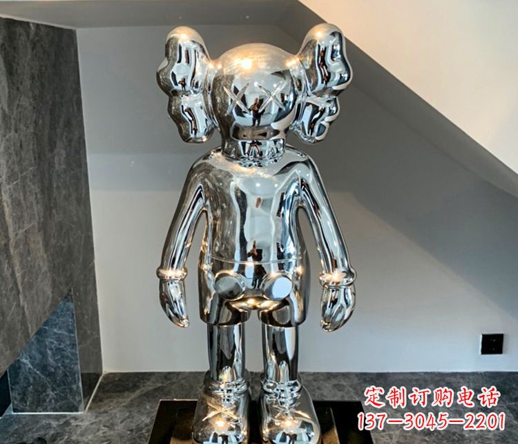 南京不锈钢商场卡通机器人雕塑