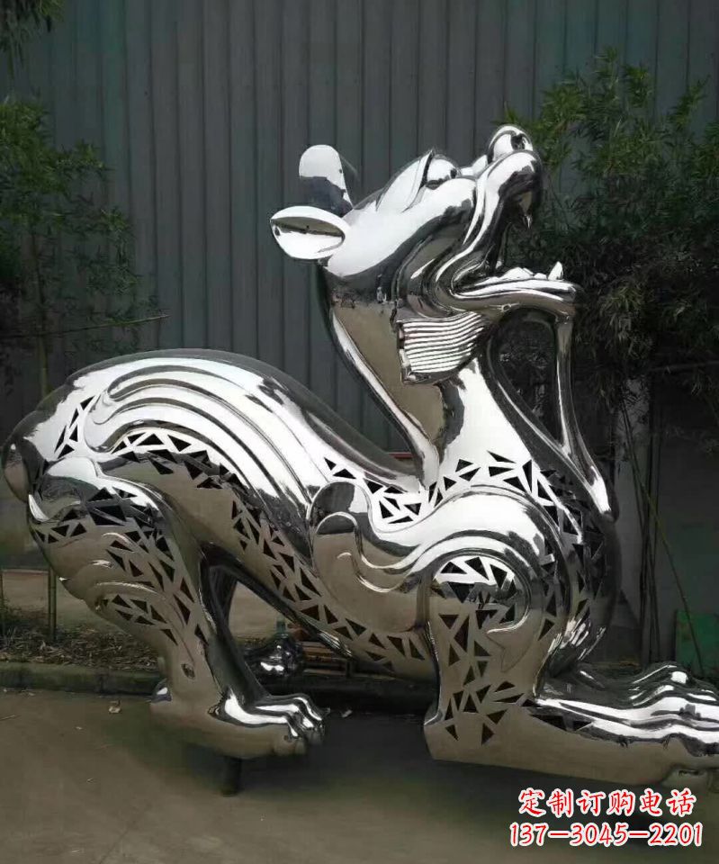 南京不锈钢麒麟象征着祥和与美好
