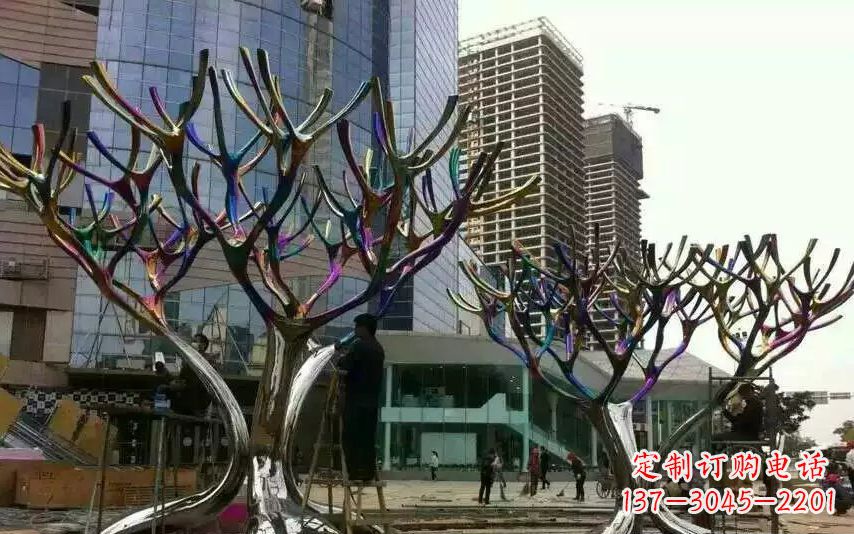 南京不锈钢树枝景观雕塑