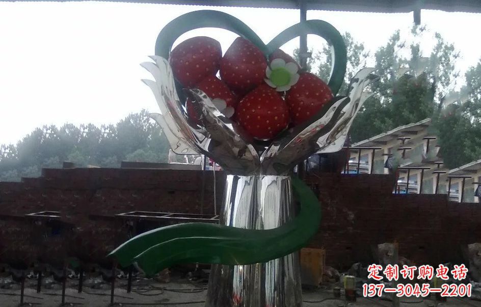 南京不锈钢水果雕塑精美绝伦