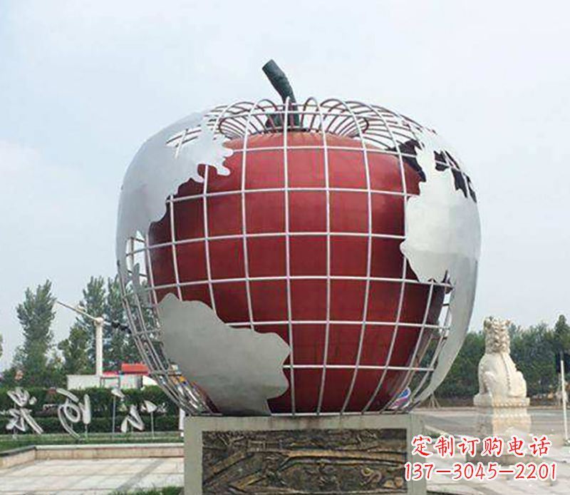 南京不锈钢水果雕塑