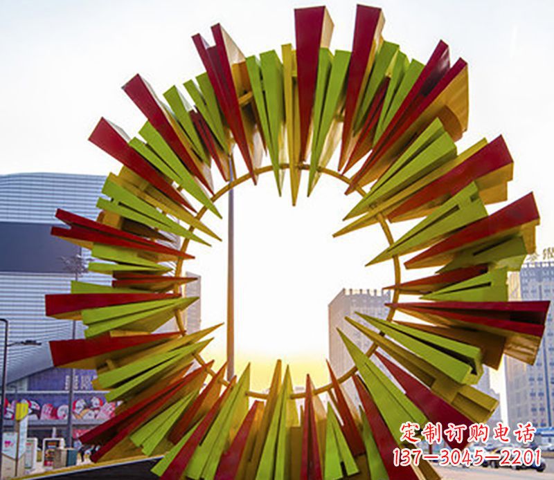 南京绚烂太阳,精美不锈钢太阳花雕塑