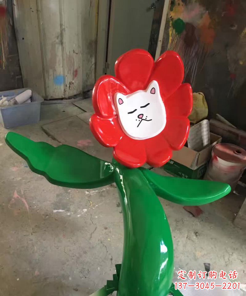 南京不锈钢太阳花雕塑美丽的景观装饰