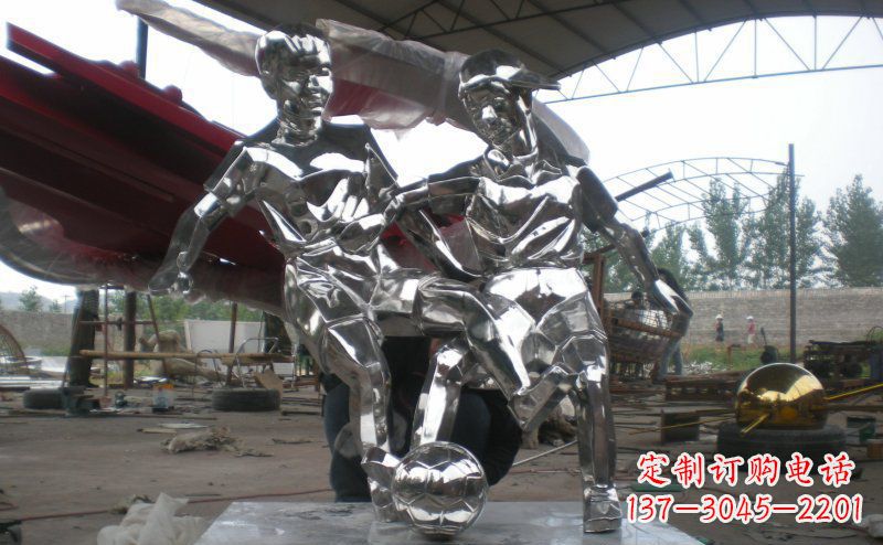 南京不锈钢足球雕塑