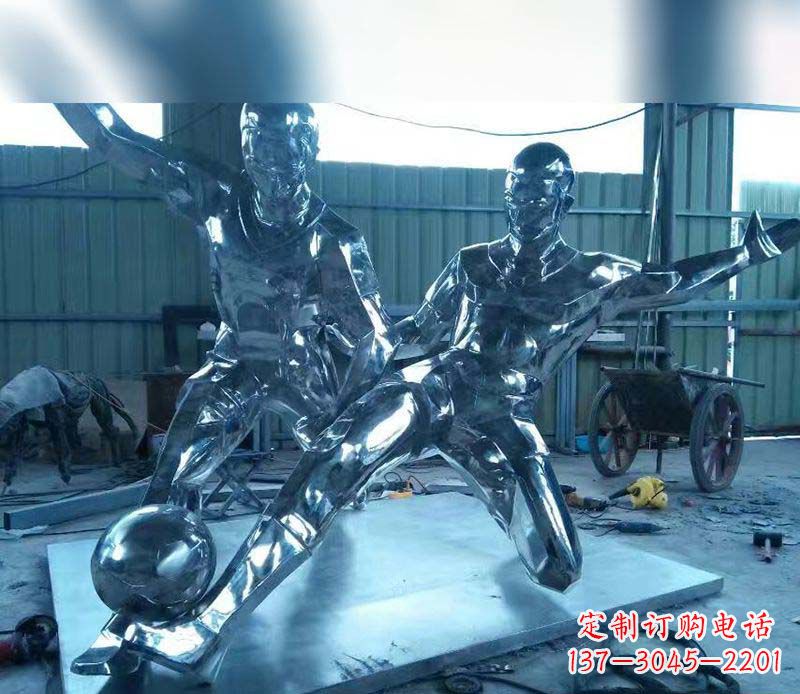 南京不锈钢足球雕塑精美的足球景观