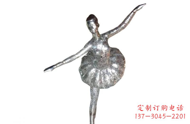 南京不锈钢跳芭蕾的女孩雕塑