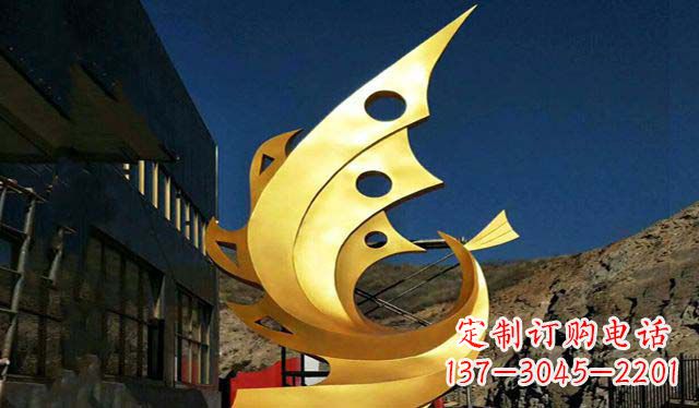 南京不锈钢铁艺凤凰雕塑精美绝伦