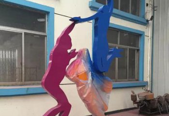 南京不锈钢篮球运动员雕塑纪念篮球运动传奇