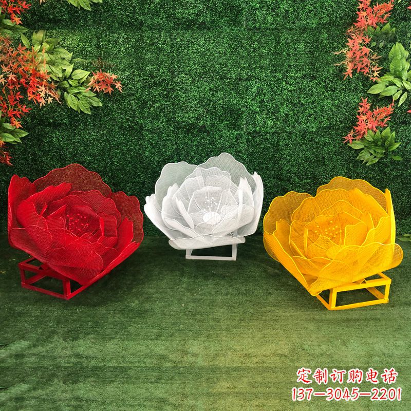 南京不锈钢玫瑰雕塑精致的艺术品