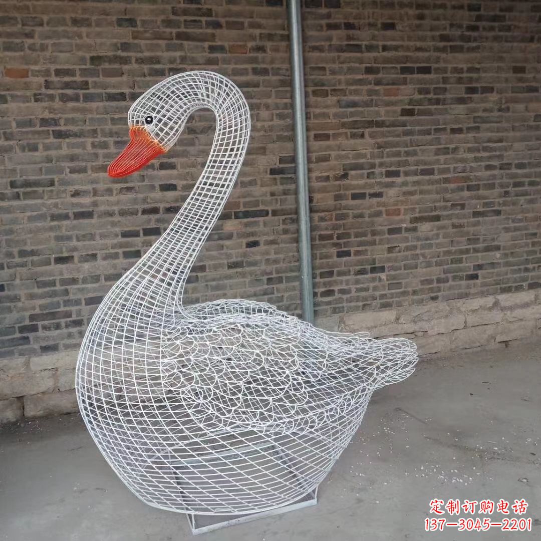 南京精致的不锈钢天鹅雕塑