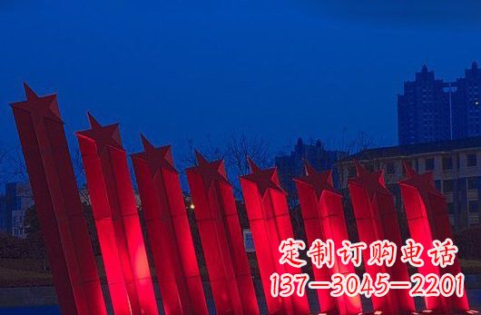 南京不锈钢五角星雕塑