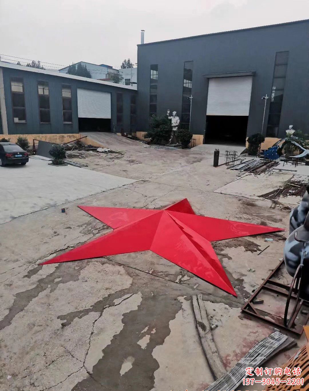 南京五角星的魅力不锈钢景观雕塑