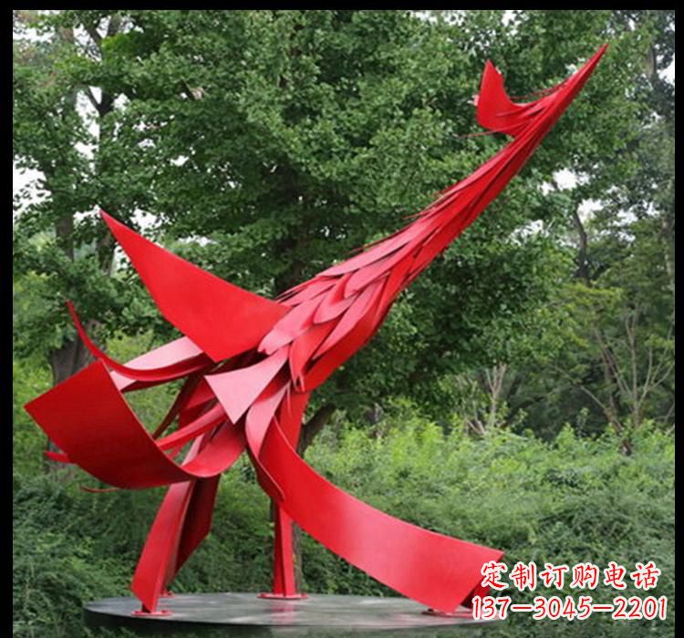 南京不锈钢凤凰雕塑——美丽而神秘的象征