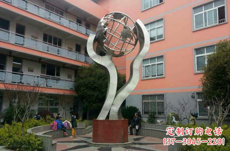 南京不锈钢地球雕塑传承世界文化