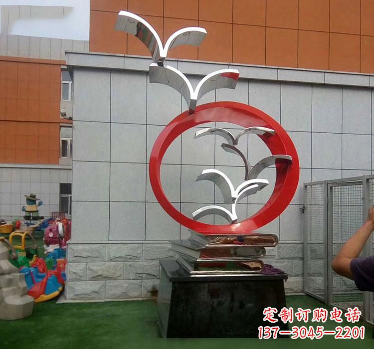 南京不锈钢书籍雕塑校园的精美装饰