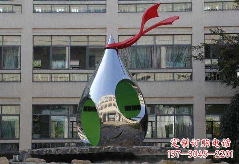 南京不锈钢校园水滴石穿雕塑