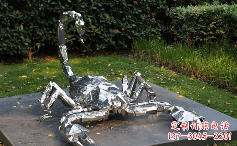 南京不锈钢蝎子动物雕塑