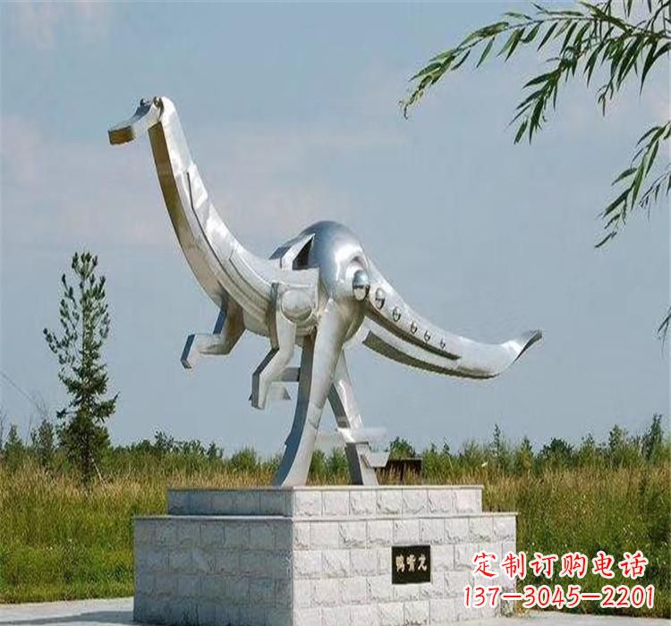 南京不锈钢鸭嘴龙雕塑传承独特艺术魅力