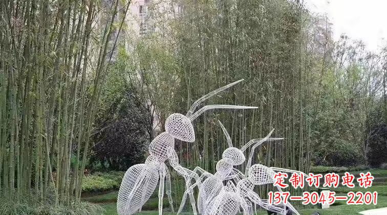 南京不锈钢艺术动物蚂蚁雕塑