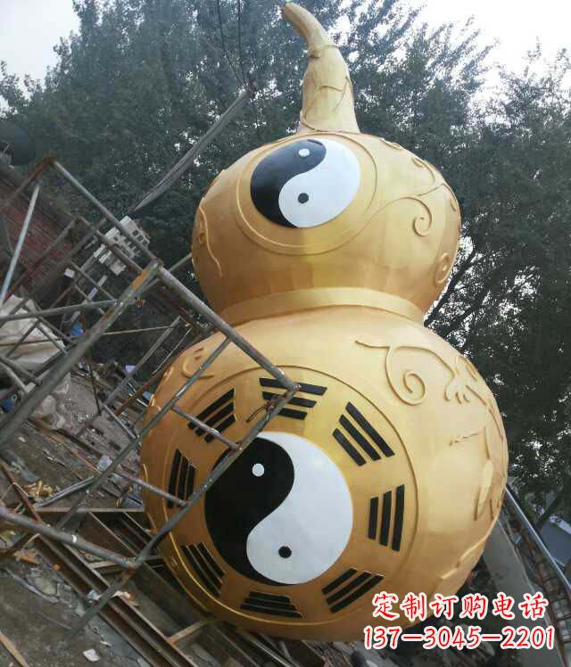 南京精美不锈钢葫芦雕塑